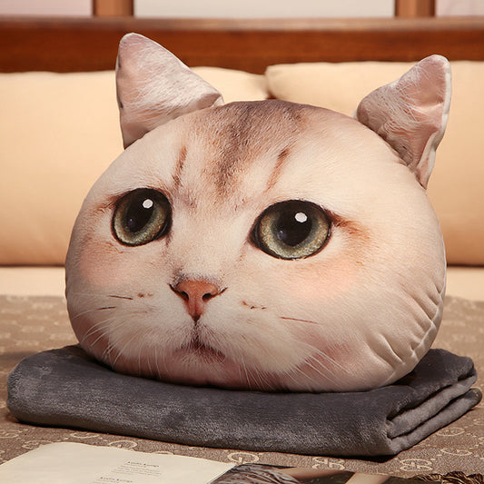 Big Eyes Kitten Stuffed Pillow
