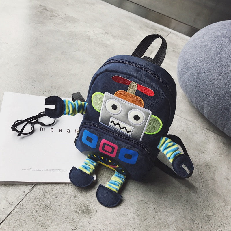 3D Robot Kids Guiding Backpacks - Navy – LINHAN Accessories