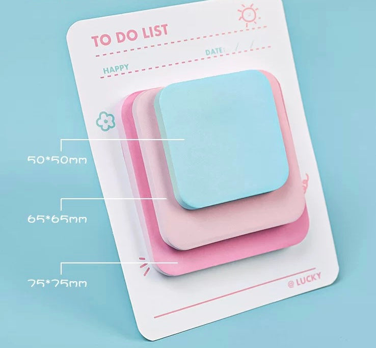 Three Colour Sticky Notes