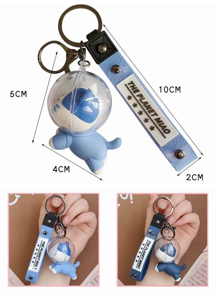 Space Cat Keychain