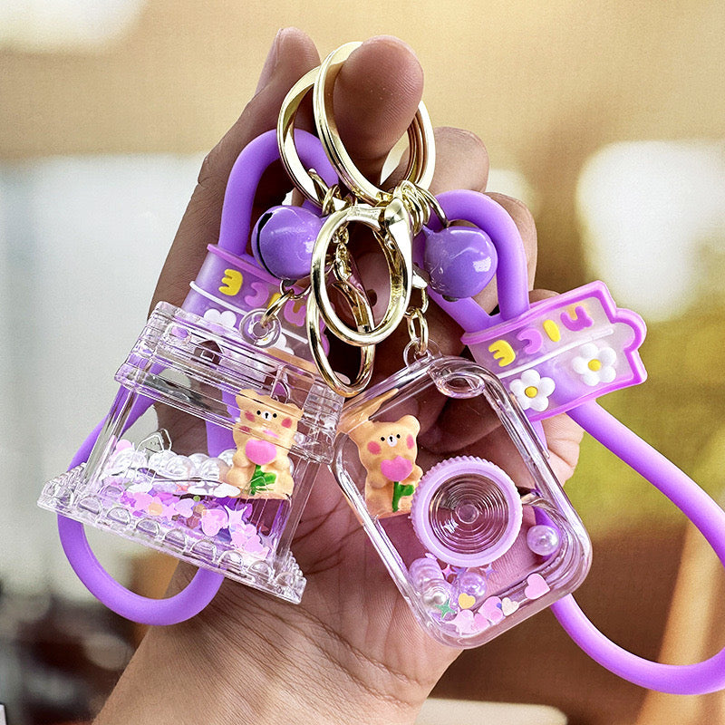 Teddy Purple Keychain