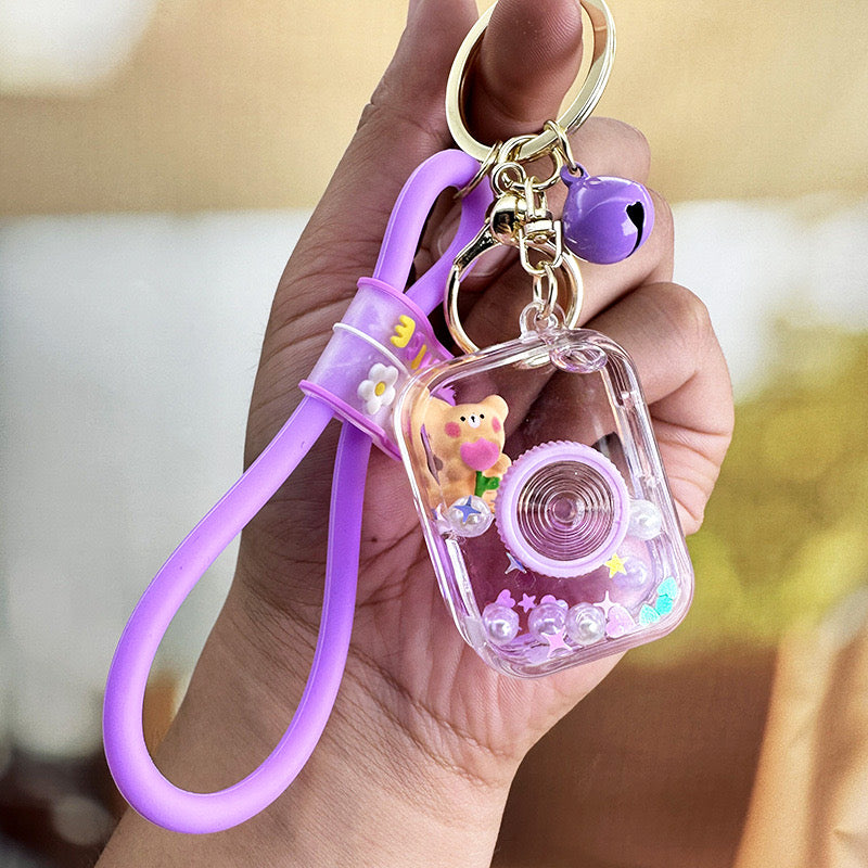 Teddy Purple Keychain