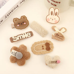 Teddy Bunny Clips Set