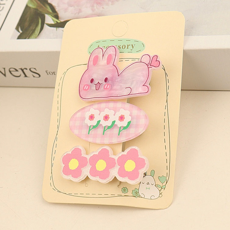 Bunny Clips Set - 3 pc