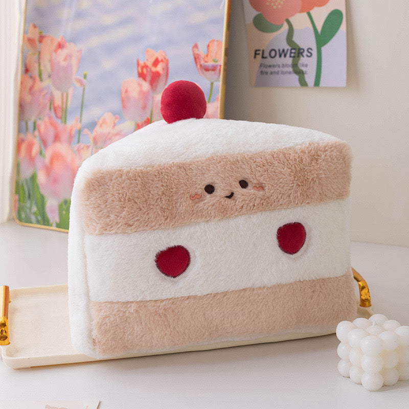 Strawberry Cake Slice Pillow