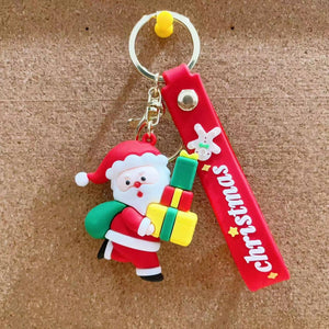 Santa with Gifts Keychain