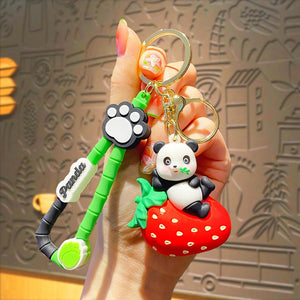 Fruit Panda Keychain