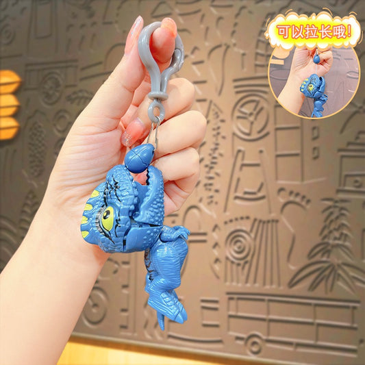 Blue Dino Keychain