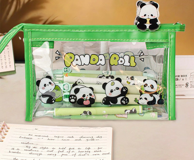 Panda Clear Pencil Case