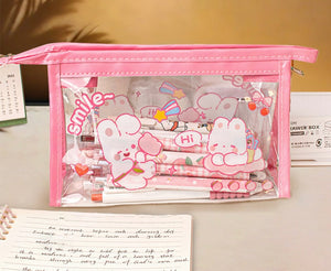 Bunny Clear Pencil Case