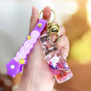 Bunny Champagne Keychain