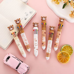 Teddy 10 Colours Pen