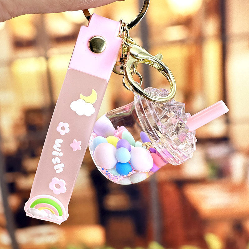 Clearance Rainbow Pearl Keychain