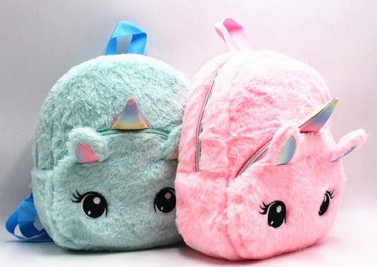 Unicorn Big Eyes Backpack - Pink