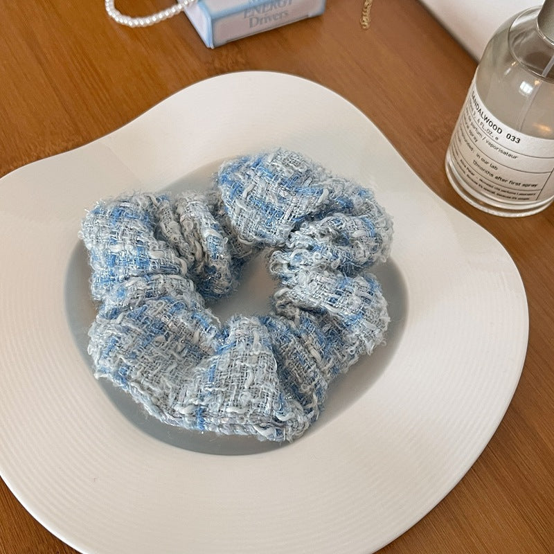 Milky Blue Scrunchies