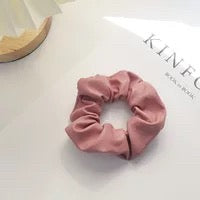 Leather Scrunchies