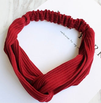 Clearance - Wine Red Headband Elastic