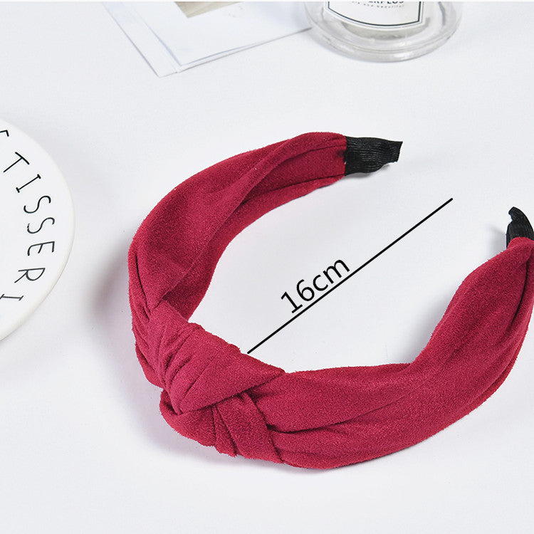 Winter Headband - Wine Red