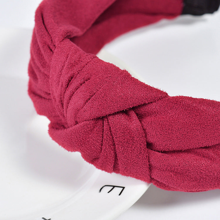 Winter Headband - Wine Red