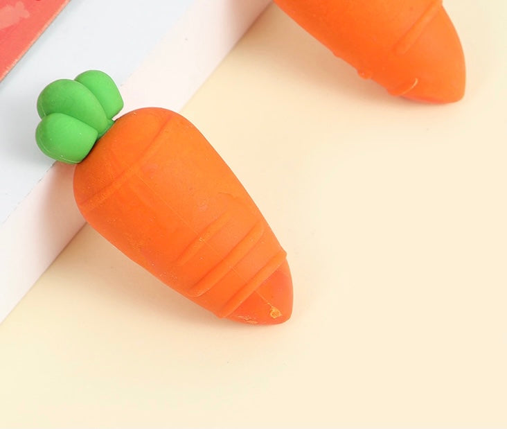 Carrot Eraser - 2 Pcs