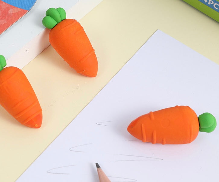 Carrot Eraser - 2 Pcs