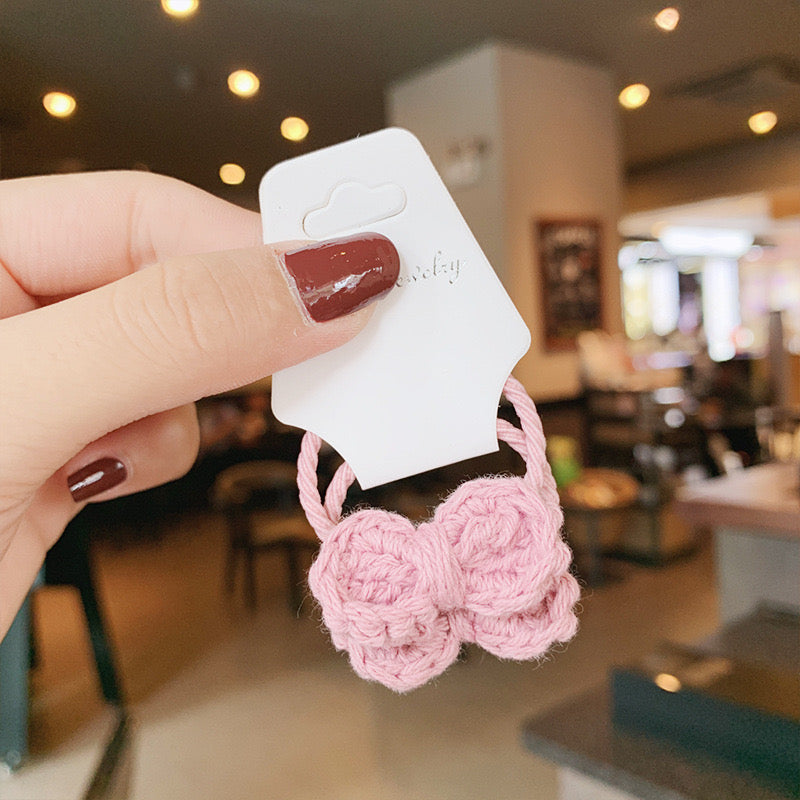 Sweater Bow Hair Tie