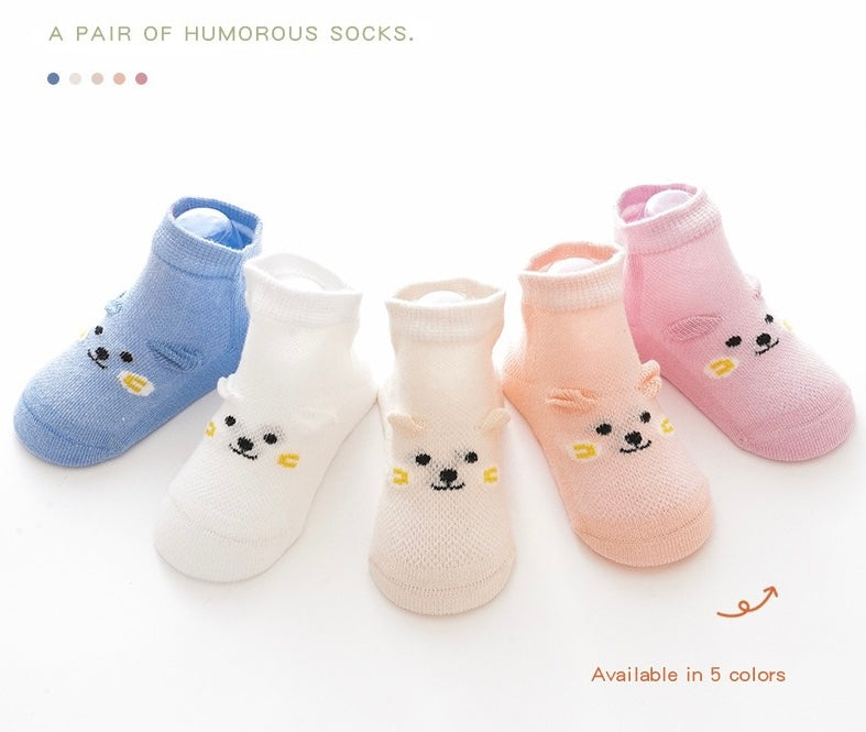 6 PAIRS Baby Boys Toddlers Non-slip Floor Walking Sock Kids Non Skid Cotton  Sock