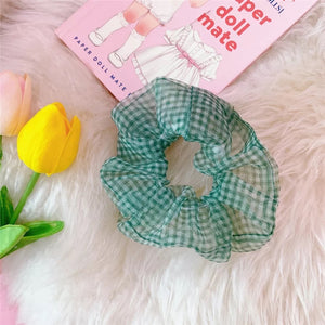 Striped Silky Scrunchies