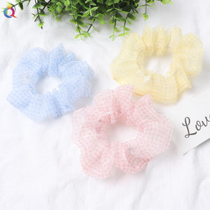 Striped Silky Scrunchies