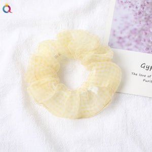 Striped Silky Scrunchies