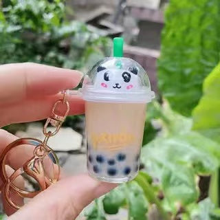 Panda Bubble Tea Keychain