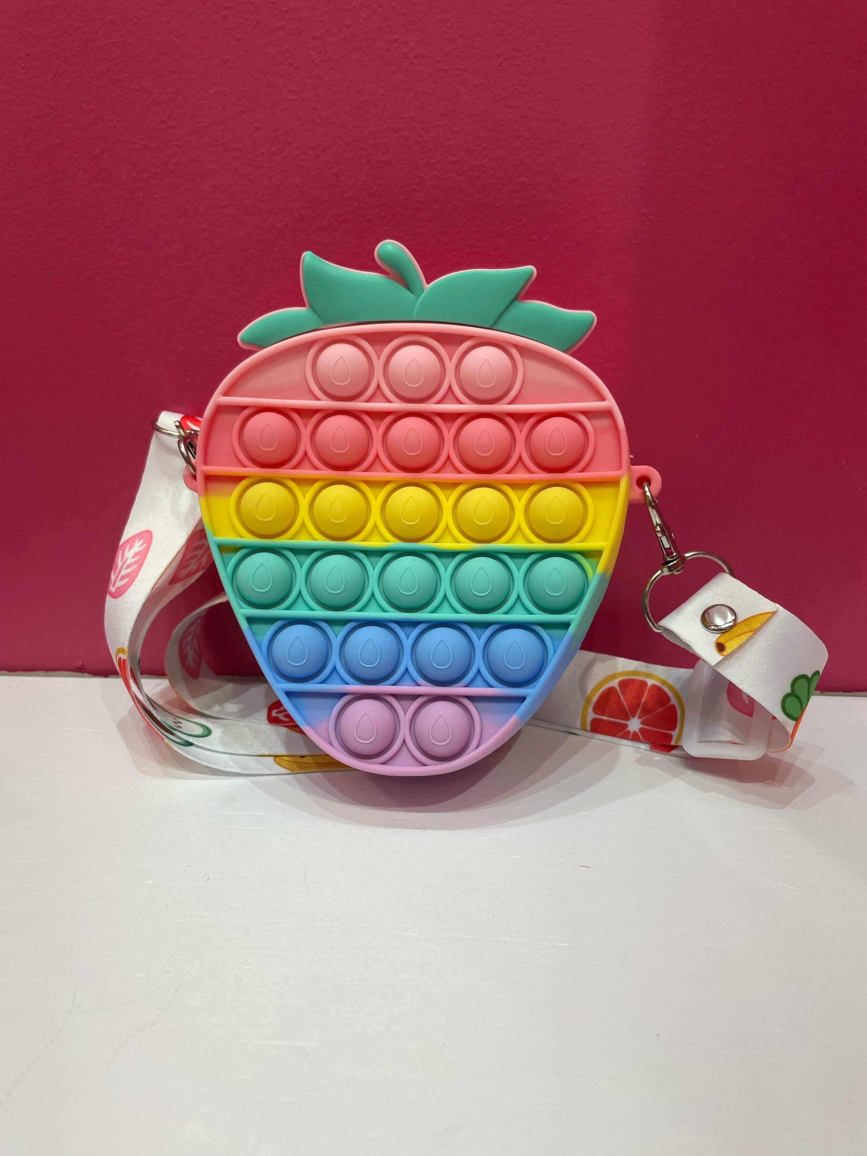 Strawberry Pop It Purse – LINHAN Accessories