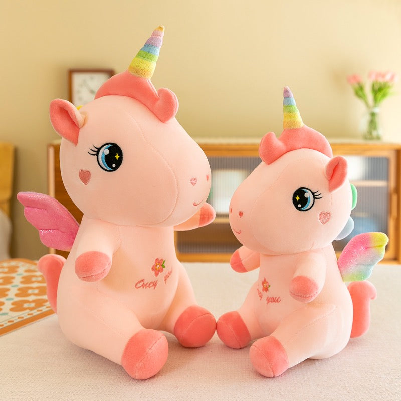 Pink Unicorn Stuffed Pillow